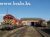 The M44 433 and M44 435 in front of the engine shed at Debrecen