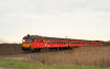 The Btx 032 with a longer MDmot train between Sáránd and Derecske