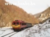The special train with M41 2108 in a wider part of the Cuha valley