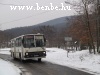 A regular bus service arrives at Vinye