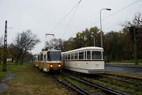 A BKV FVV-csuklós 3720 és a 4274-es Tatra T5C5 a Krisztina körúton