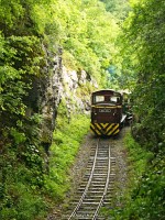 The D02-508 near the rocky cutting over the Paper works stop