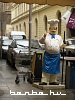 Plastic chef at the Váci utca
