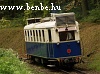 The historic railcar of the Children’s Railway near Hûvösvölgy