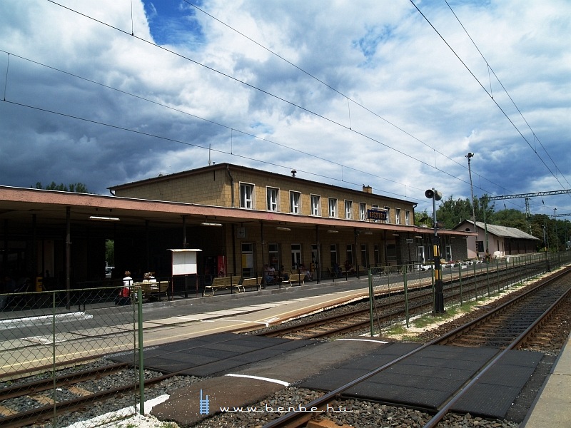 The beautiful new station building of Keszthely photo