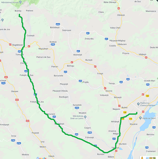 The route map of CFI Govora