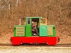 A Nagybörzsönyi Erdei Vasút C50 3756 pályaszámú kismozdonya a Királyréti Erdei Vasúton a paphegyi felújítása alkalmából rendezett fotósvonaton Királyrét állomáson