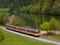The Slovenske železnice 813 020 seen between Vuhred and Vuhred elektarna