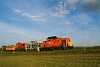 Locomotive train with M47 2023, M32,2040, M44 509 and Bzmot 340 between Őrhalom and Balassagyarmat