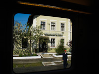 Nógrádkövesd seen from inside the Desiro railcar