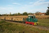 A Csömödéri Erdei Vasút C50 405 Iklódbördőcei temető és Csömödér ÁEV között egy faanyagot szállító tehervonattal