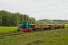 A Csömödéri Erdei Vasút C50 405 tehervonattal Kányavár és Dömefölde között