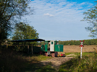 The C50 of the Mesztegnyő Forest Railway somewhere along the line