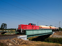 A DB Schenker 0469 107-4 Csánig és Répcelak között a Répce hídon