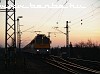 V43 3187 tök piros vonatával Tárnokon
