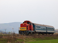 The MÁV-Trakció Zrt.'s 478 032 (ex-M47 2032) at the junction of the siding to the mine at Rákóczibánya between Kisterenye and Nemti