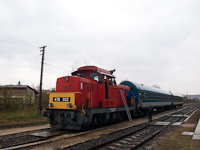 The MÁV-Trakció Zrt.'s 478 032 (ex-M47 2032) at Recsk-Parádfürdő station