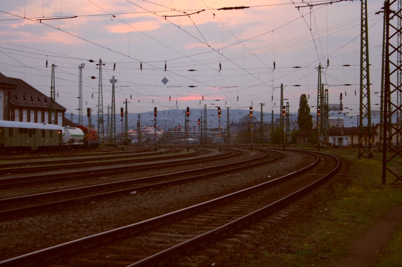 Ferencváros a naplementében fotó