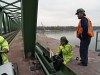 Az Újpesti vasúti híd terhelési próbája
