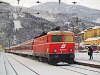 The Blutorange ÖBB 1044.40 with a charter train at Mürzzuschlag
