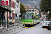The Transports Publics du Chablais (TPC) Bt 363 seen between Aigle-Dépôt AL and Aigle