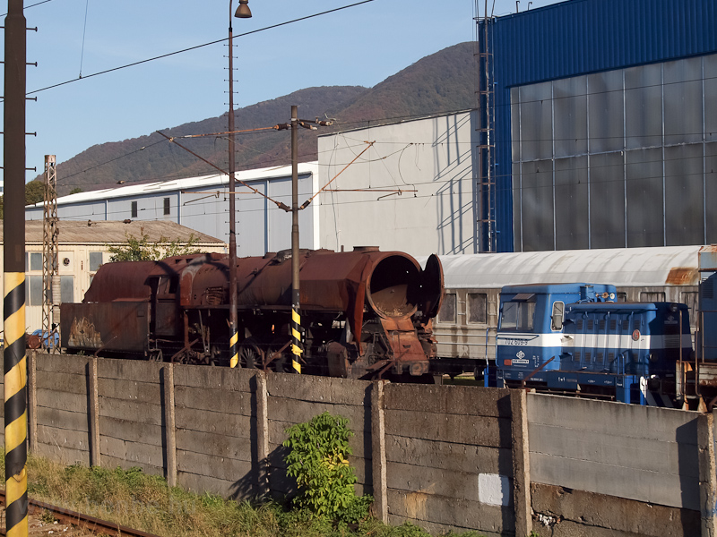 A steam locomotive wreck at photo