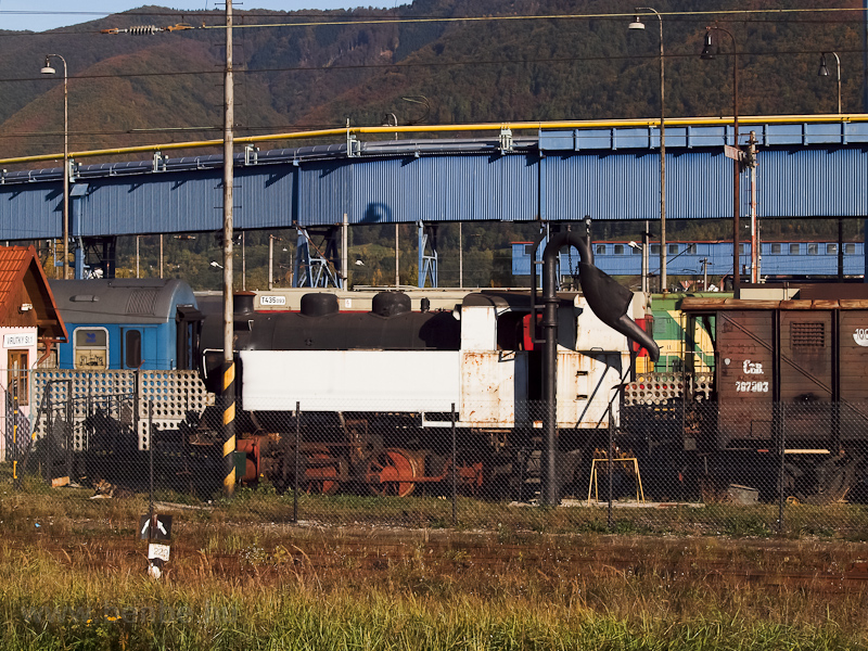 A steam locomotive wreck at photo