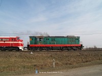 The ChME3-3375 with the Kárpátalja-expressz at Vylok