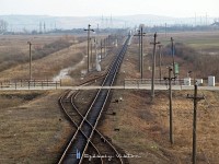 The normal and the broad gauge rails