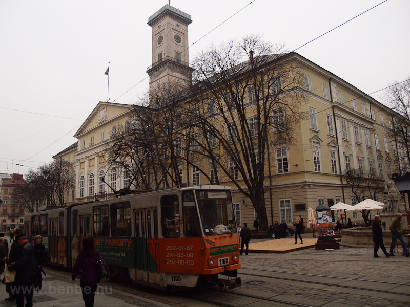 Lviv, a KT4 1105 pályaszámú fotó