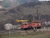 Felsővezeték-karbantartó a Kisszolyvai-hágón