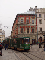 Lviv, a KT4 1066 pályaszámú villamos