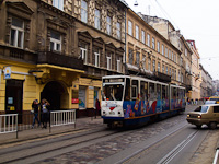 Lviv, a KT4 1073 pályaszámú villamos