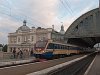 Az UZ EPL2T-030 városközi motorvonat Lviv főpályaudvaron - a vonat Lviv és Munkács (Mukachevo, Ukrajna) között közlekedik