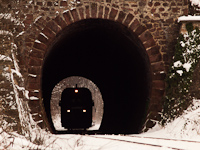 The 6342 016-0 is seen in the tunnel at Balatonakarattya