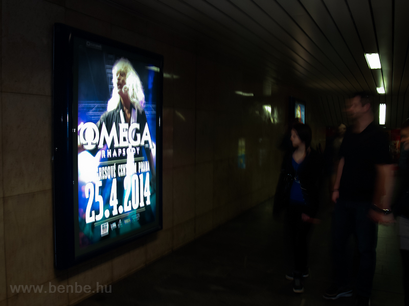 Omega-koncert reklámja Prág fotó