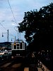 Historic tramcar number 611 is leaving Vigadó tér