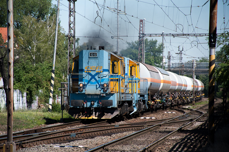 A CER 740 739-8 Malacka (Malacky) állomáson
 fotó