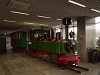 The preserved steam locomotive of the Kocherinovo-Rila narrow gauge railway (60 cm) exhibited at Sofia