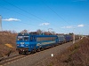 A MÁV-START (RailCargoHungaria festésű) 630 027 pályaszámú Gigant tehervonattal Zalalövő és Felsőjánosfa között
