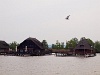 The famous and unfortunately mostly destroyed by a fire wooden boathouses on the Fertő-tó/Neusiedlersee at Fertőrákos