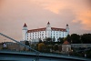 Bratislava castle during susnet