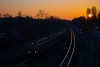 A push-pull trainset during sunrise
