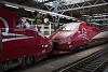 Coupling is successful between Thalys PBA 4551 and 4539 trainsets but eventually the TGVs can depart