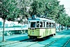 The BKV steel frame historic tram number 2624 is seen as a school run near Clark Ádám tér