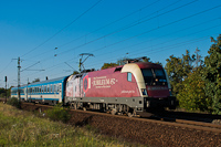 The locomotive of the fake jubilee, the never existed 650-year-old university of the MÁV-START 470 004 seen at Szemeretelep