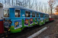 Become a Children Railway-man! - advertising livery coach (Werbewagen) of the Gyermekvasút