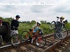 The bicycle level crossing was working even during the photostop