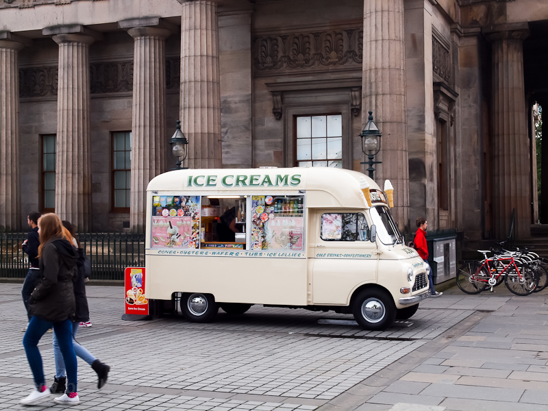 Ice cream truck at Edinburg photo
