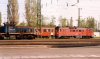 V46 048 és egy ismeretlen pályaszámú MDmot Pécs állomáson